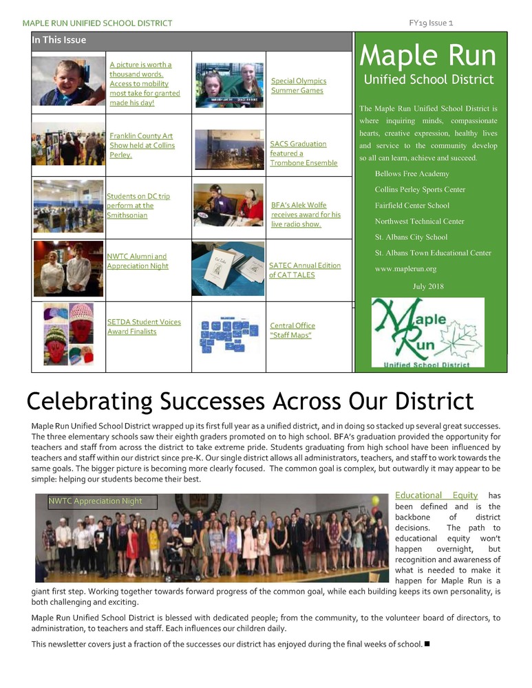July Newsletter