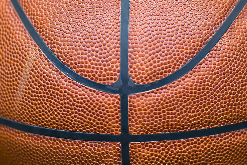 Basketball close up
